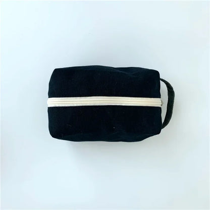 Canvas Cosmetic Bag Travel Makeup Organizer Pouch