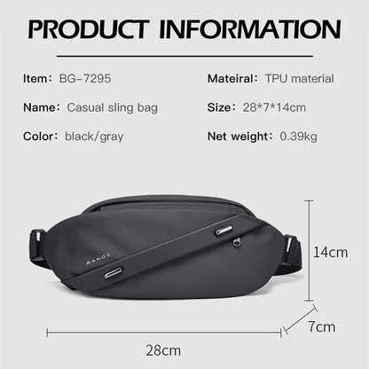 Men's Lightweight Sling Chest Bag – Casual Shoulder Pack