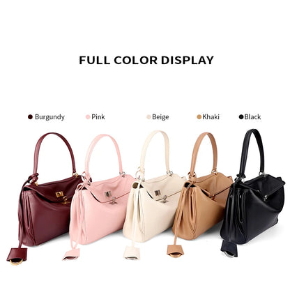 Women's Genuine Leather Large Capacity Tote Bag