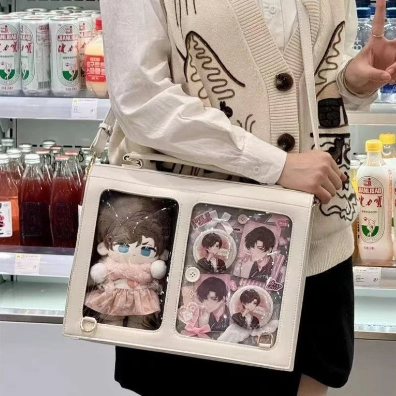 Japanese Transparent Ita Bag Large Capacity Crossbody Shoulder Bag