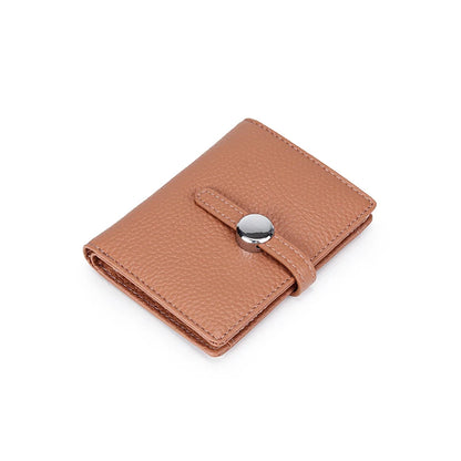 Genuine Leather Small Wallet for Women with Coin Purse