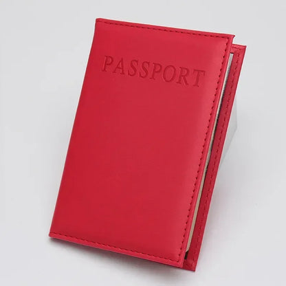 PU Leather Passport Holder – Travel Card Case Wallet