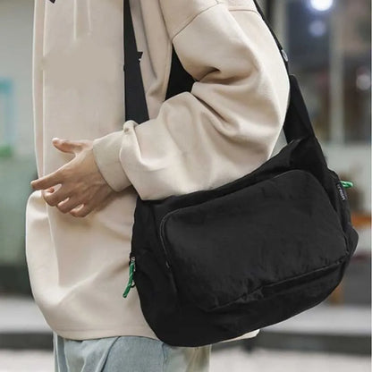 Large Capacity Nylon Crossbody Bag for Gym & Travel