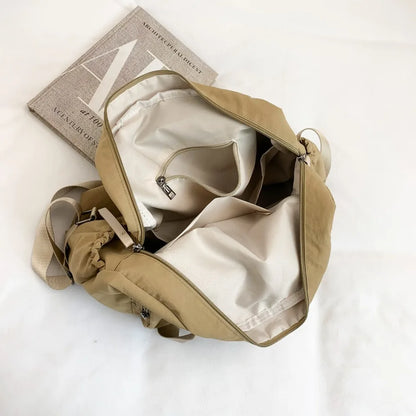 Women's Lightweight Nylon Backpack – Large Capacity Multi-Pocket Daypack
