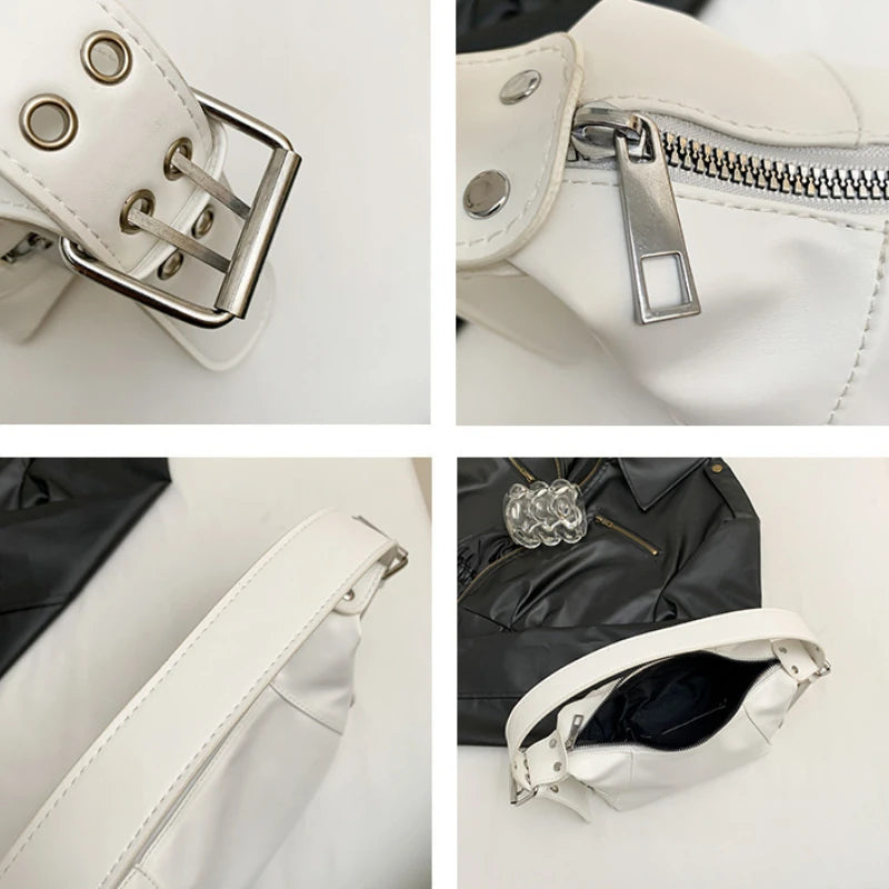 Y2K Motorcycle Shoulder Bag for Women