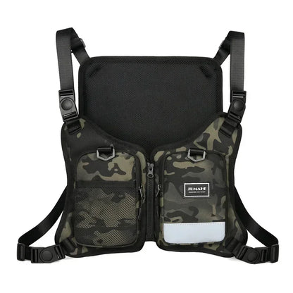 Men's Tactical Chest Bag Vest – Outdoor Sports & Cycling Rig