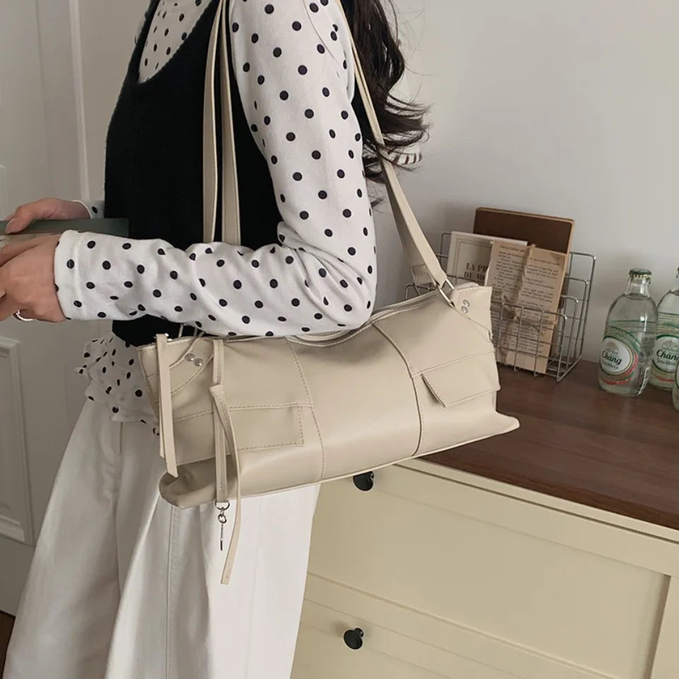 Oil Wax Leather Crossbody Bag – Women's Soft Shoulder Handbag