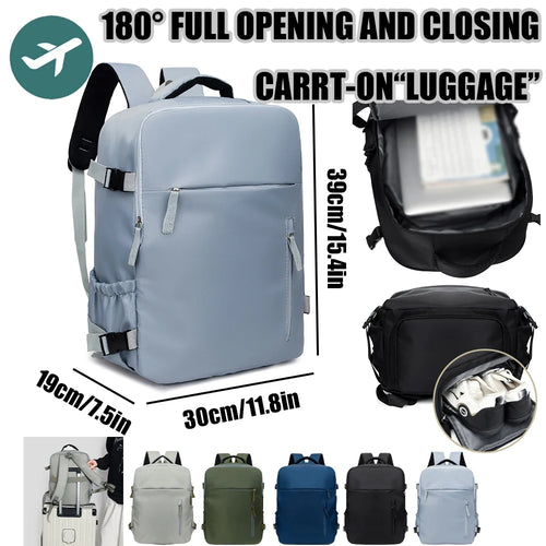 Large Capacity Travel Backpack – Carry-On Laptop Bag 39x30x19cm