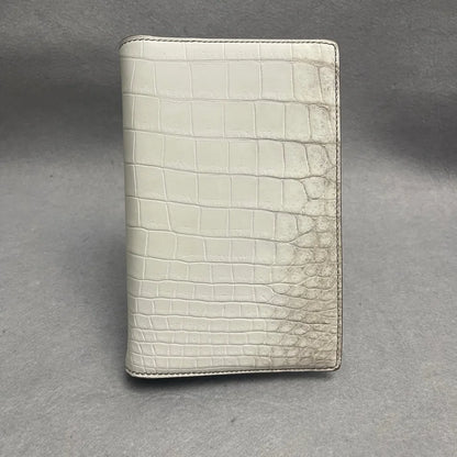Genuine Crocodile Leather Planner Notebook & Card Holder