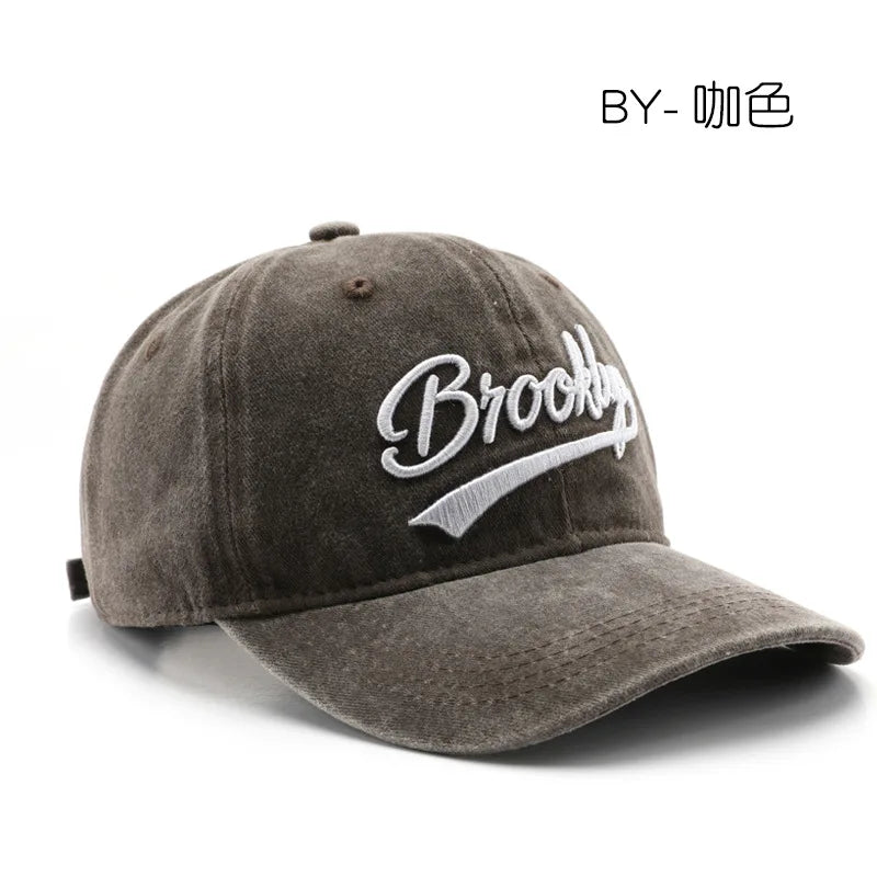 Baseball Cap Embroidery Breathable Retro Unisex Summer Hat