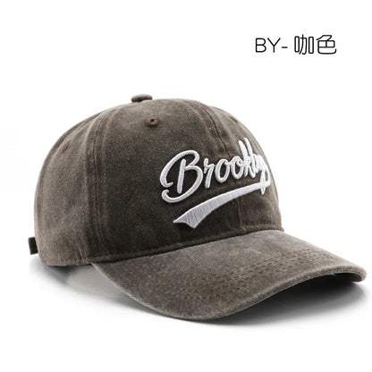 Baseball Cap Embroidery Breathable Retro Unisex Summer Hat