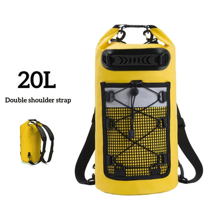 Waterproof Dry Bag Backpack PVC 10L 20L 30L 40L Kayak Trekking