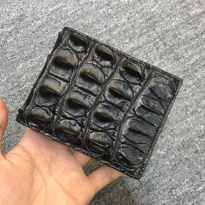 Crocodile Leather Bifold Wallet for Men – Luxury Card Holder