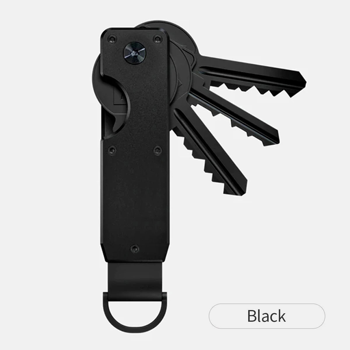 Compact Aluminum Key Organizer Holder – Smart Keychain