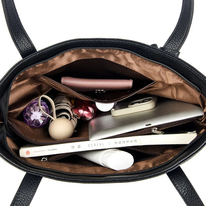 Soft Leather Tote Bag for Women – Designer Shoulder & Crossbody Handbag