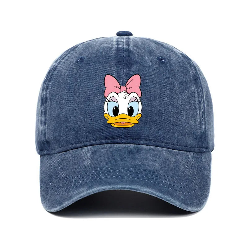 Cartoon Character Baseball Cap – Vintage Washed Unisex Hat