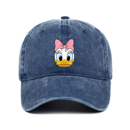 Cartoon Character Baseball Cap – Vintage Washed Unisex Hat