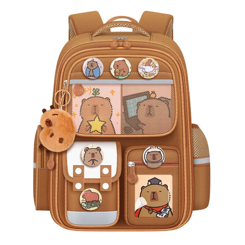 Capybara Kids School Backpack – Orthopedic Waterproof Children's Bag
