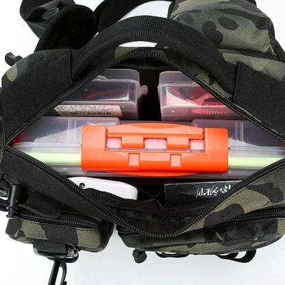Fishing Tackle Sling Bag – Tactical Gear Storage Backpack