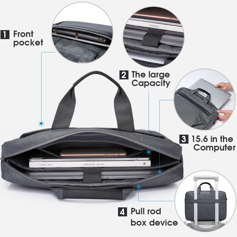 Bange Laptop Briefcase Bag 16" – Waterproof Shoulder & Handbag
