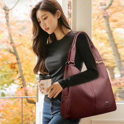 Leather Hobo Bag for Women – Large Shoulder Purse
