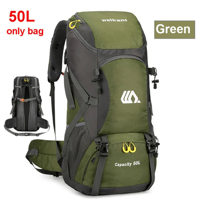 50L Hiking Backpack – Waterproof Travel Bag with Rain Cover