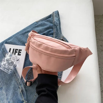 Canvas Crossbody Fanny Pack for Women – Casual Sling Waist Bag