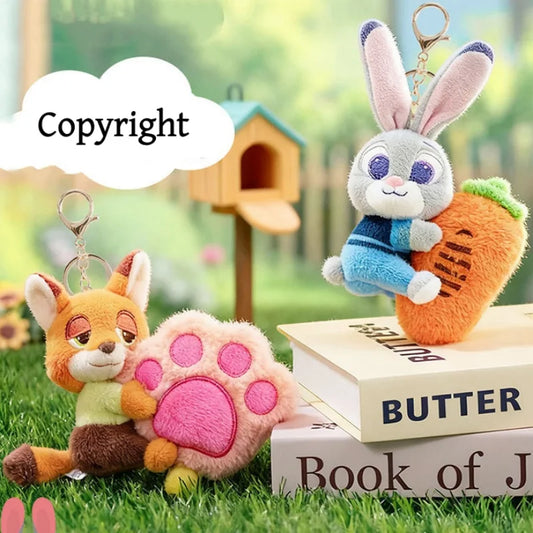 Zootopia Plush Keychain Doll – Cute Bag Charm Pendant