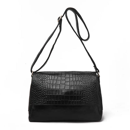 Alligator Genuine Leather Shoulder Bag – European Designer Style