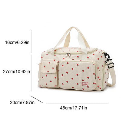 Corduroy Duffle Bag for Women – Large Travel & Gym Tote