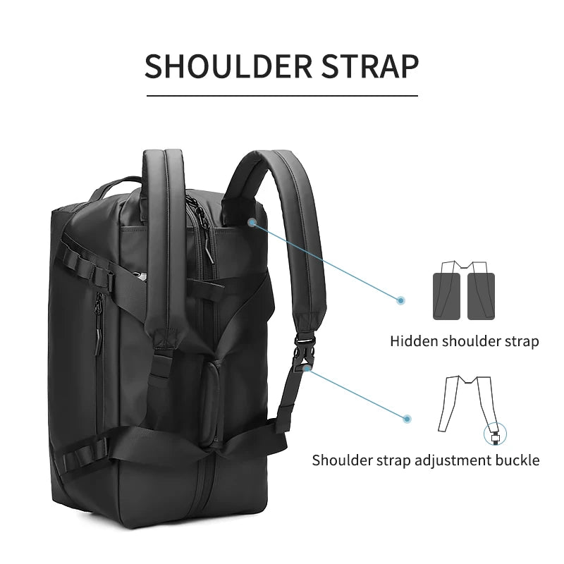 Sports Duffel Backpack – Multi-Functional Travel Gym Bag for Men & Women