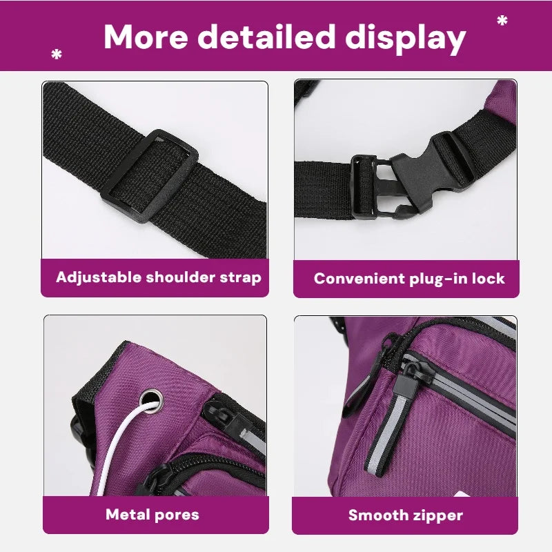Sports Waist Bag & Chest Pack – Multi-Pocket Fanny Pack