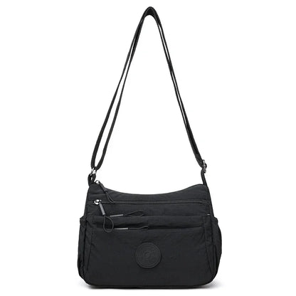 Women's Multi-Pocket Crossbody Shoulder Bag – Lightweight Nylon