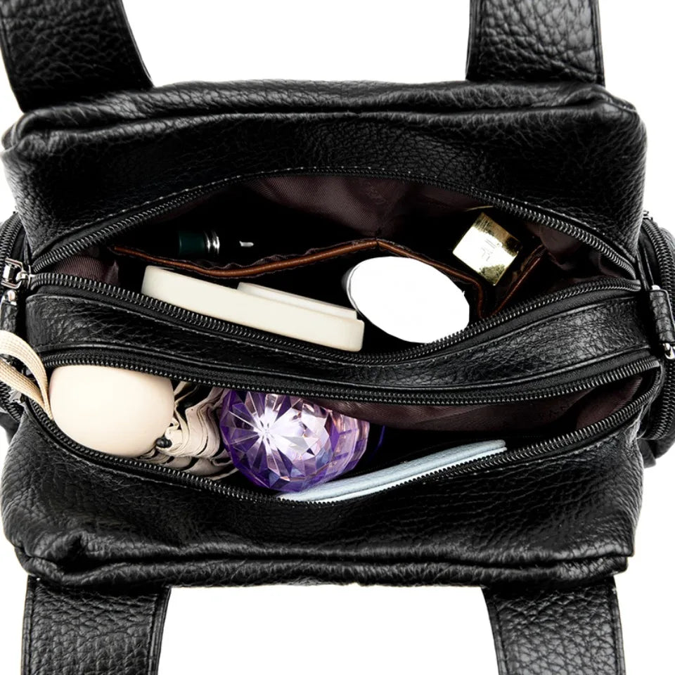 Luxury Leather Shoulder Bag for Women – Designer Crossbody Handbag