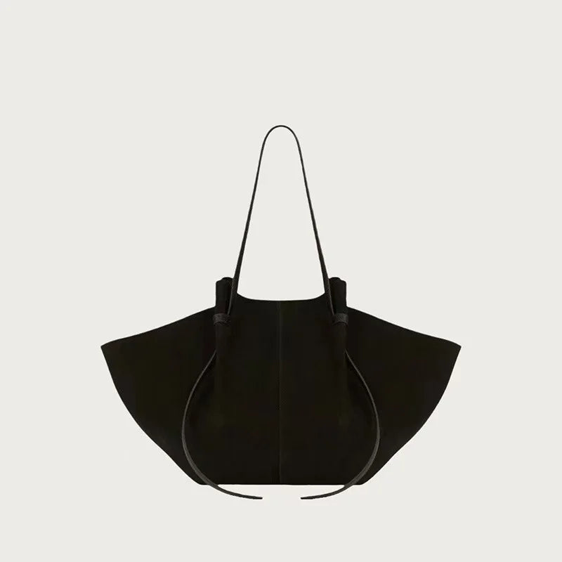 Large Capacity Women's Wing Shoulder Bag – Luxury Suede Tote