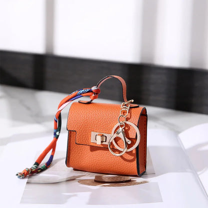 Mini Coin Purse Keychain – Luxury Leather Bag Charm Wallet