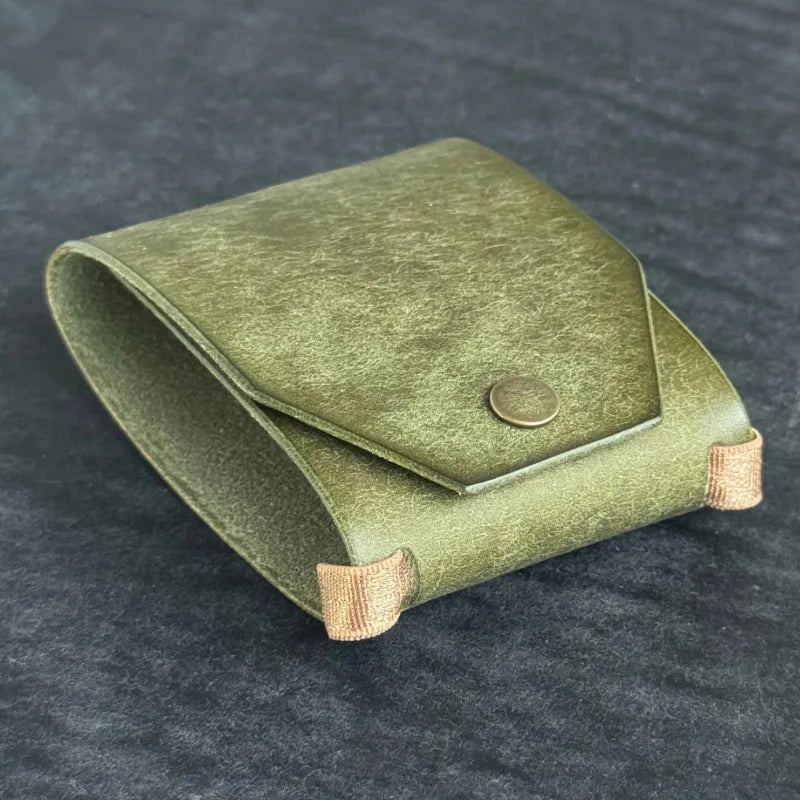 Leather Money Clip Wallet – Slim Pocket Cash Holder Pouch