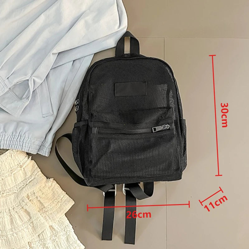 Mesh Backpack – Lightweight Foldable School & Gym Bag