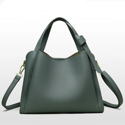 Leather Bucket Handbag – Women's Large Capacity Shoulder & Crossbody Bag