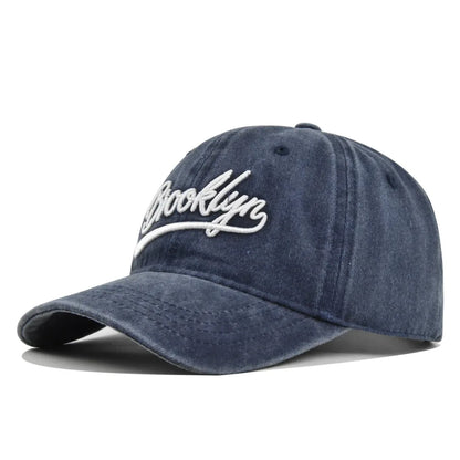 Baseball Cap Embroidery Breathable Retro Unisex Summer Hat