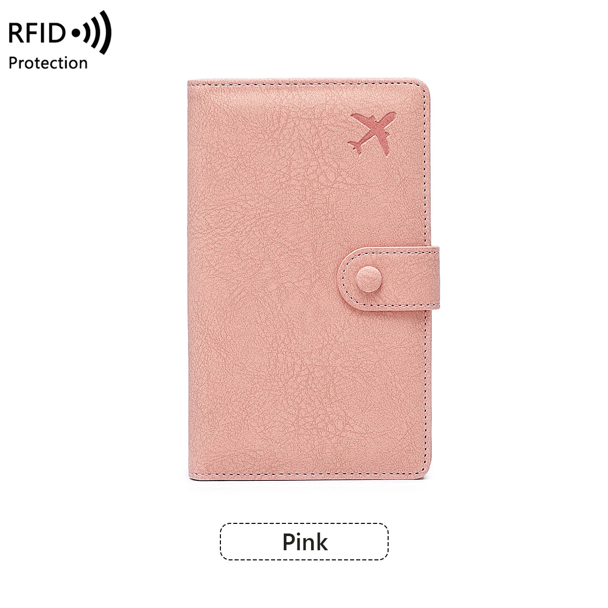 RFID Passport Wallet – Multifunctional Travel Holder with Airplane Design