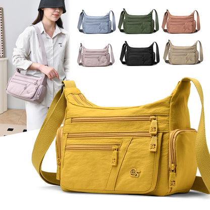 Multi-Pocket Crossbody Bag with Adjustable Strap