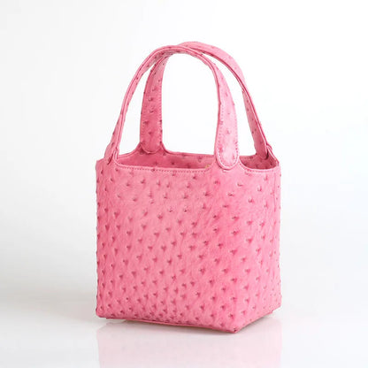 Women S Bag Bucket Bags Female Tote Hand Ladies Designer Luxury Ostrich Leather Shoulder Organizer