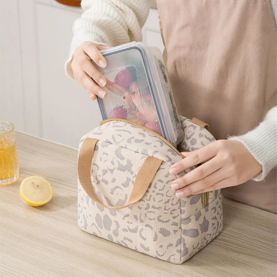 Insulated Lunch Bag – Portable 6L Bento Tote for Kids & Adults