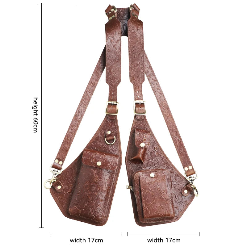 Genuine Leather Underarm Holster Bag – Men's Anti-Theft Shoulder Pack