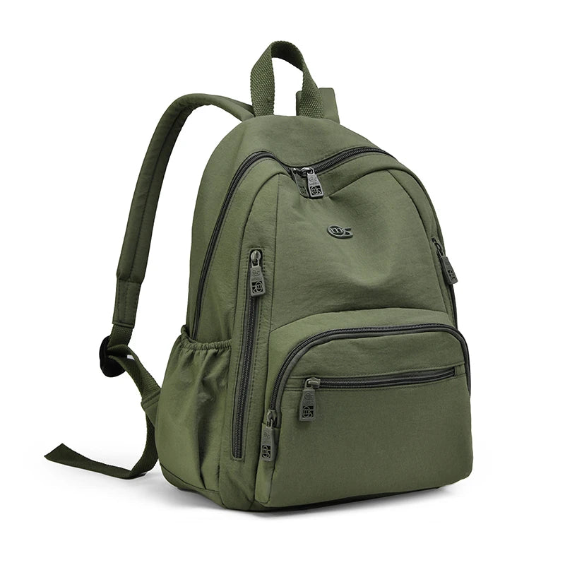 Nylon Backpack for Women – Multi-Pocket Water-Resistant Daypack