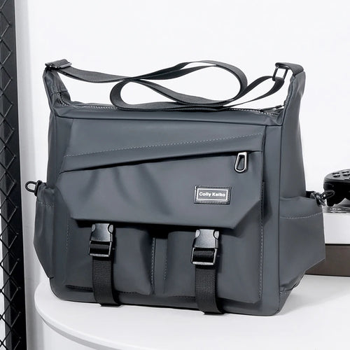 Crossbody Messenger Bag Multi-Layer Travel Shoulder Bag