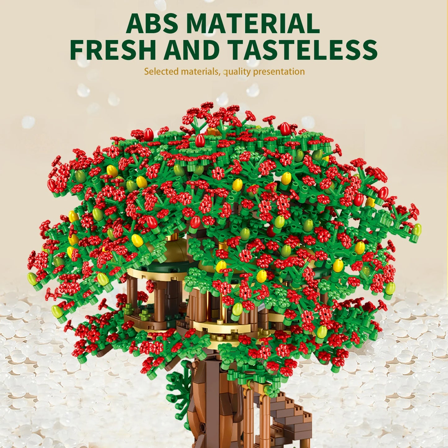 Christmas Tree House Building Blocks Set – 2150 Piece MOC