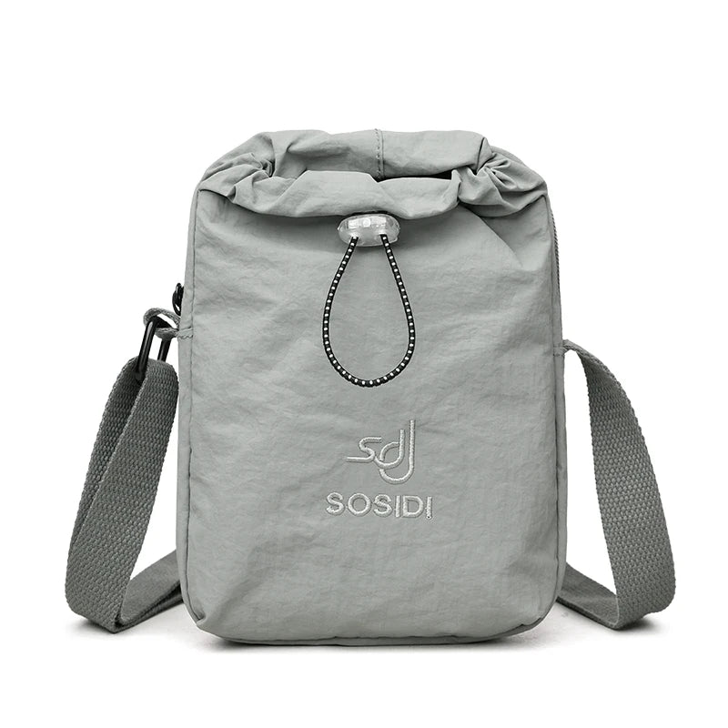 Mini Waterproof Nylon Crossbody Bag – Phone & Water Bottle Shoulder Bag