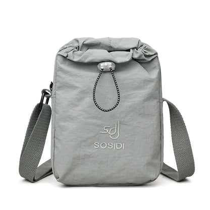 Mini Waterproof Nylon Crossbody Bag – Phone & Water Bottle Shoulder Bag